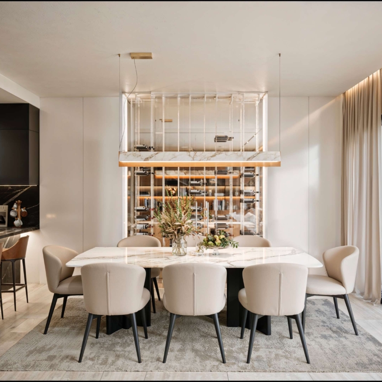 Basalto Narvarte living area luxury finishes Mexico City